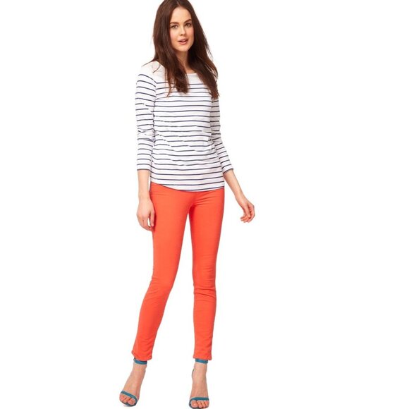 J. Brand Skinny Leg Jean Size 24 Tangerine Coral Orange Mid-rise 811k120 - Picture 10 of 10